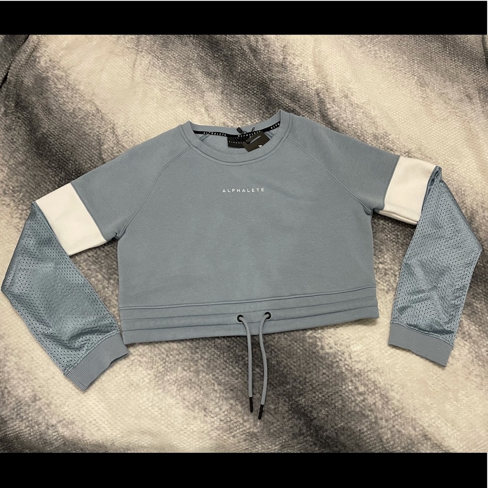 NWT Alphalete Crop Crewneck Sweater